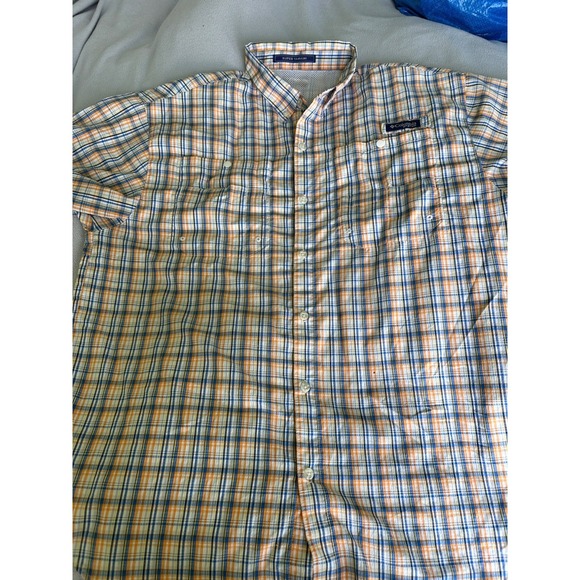 Columbia Other - Columbia PFG Tamiani Shirt Mens XL Button Down Short Sleeve Omni Shade Flaw